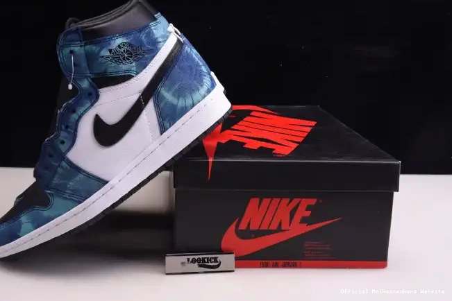 Official Maikesneakers Tie-Dye 1 Air OG CD0461-100 High Jordan 0615